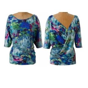 Weston Wear S Lugano Seascape Watercolor Top Shirt